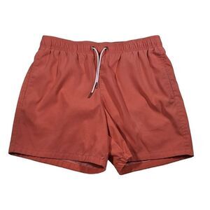 Abercrombie & Fitch Board Shorts Men Sz S Salmon Drawstring Travel Stretchy‎